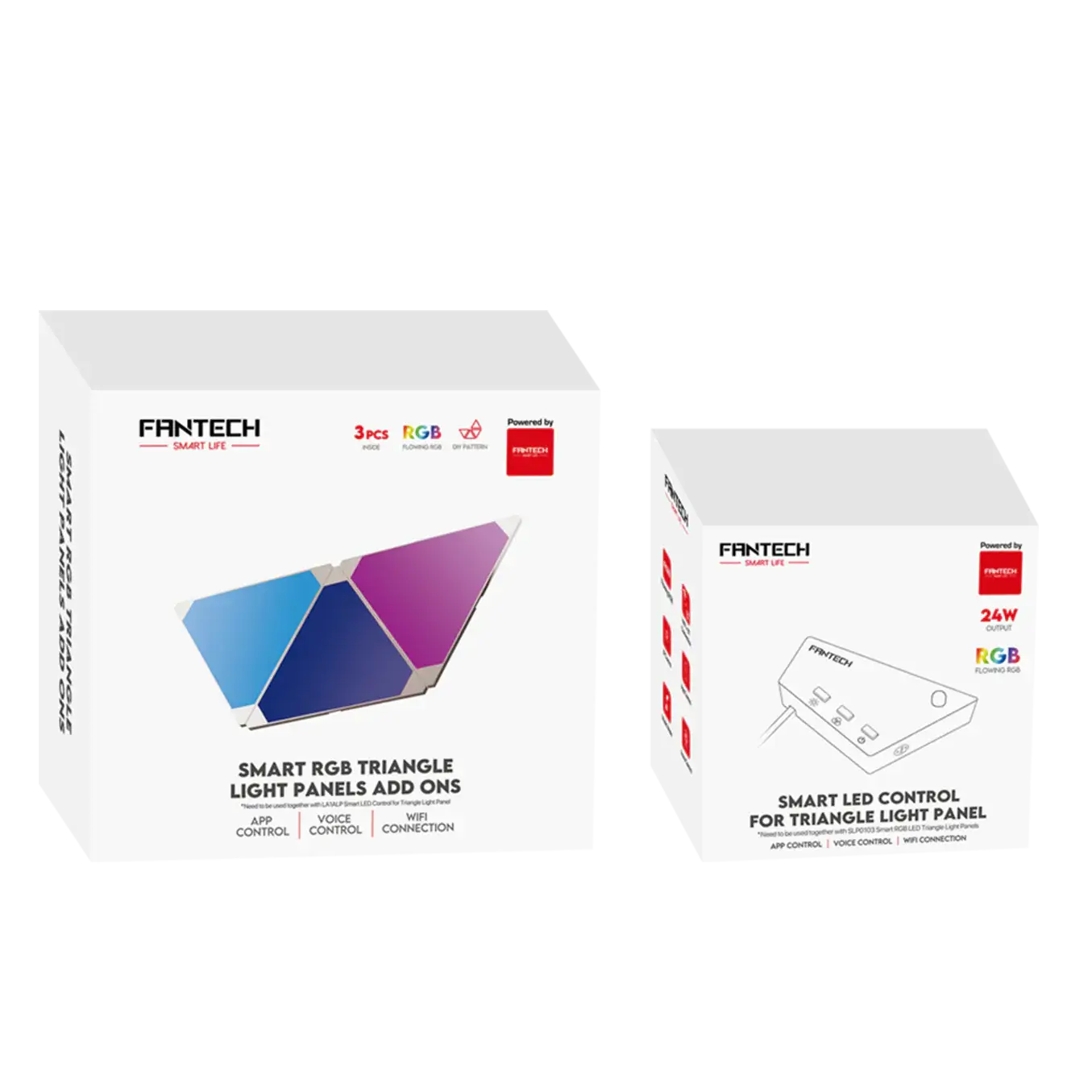 Fantech  RGB Panel Triangle Kit with controller - Image 2