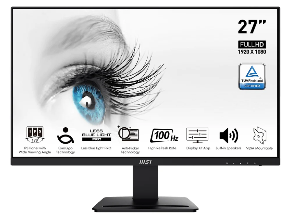 MSI PRO MP273A 27" FHD IPS 100Hz Speakers Monitor - Image 6